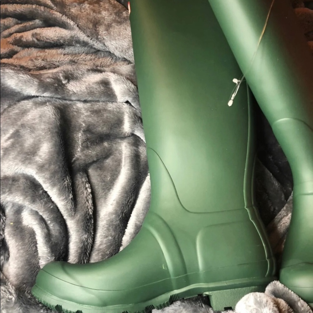 NEW Hunter Original green tall rain boots SIZE 7 8 10 - Picture 4 of 11